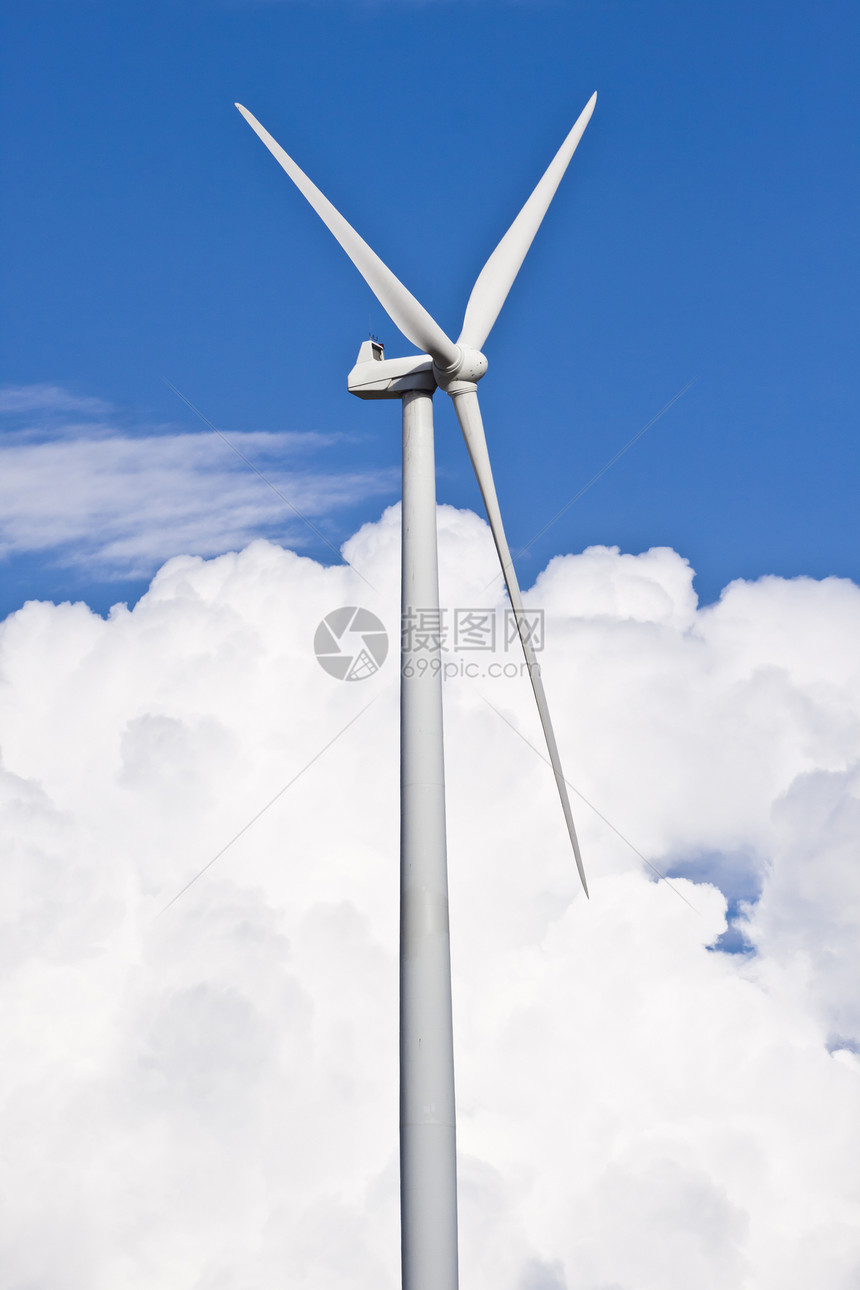 风力涡轮机活力涡轮螺旋桨电气力量场地技术天空农场发电机图片