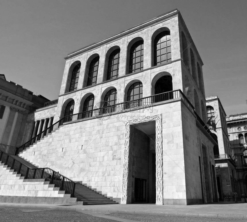 阿伦加里奥 米兰地标博物馆黑色新世纪纪念碑白色图片