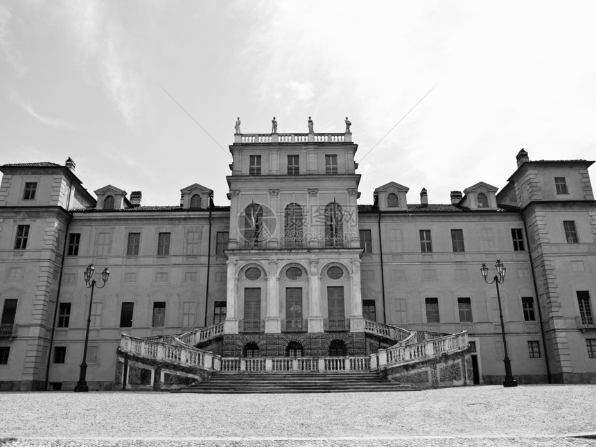 都灵 雷金娜别墅纪念碑风格女王地标黑色皇家建筑学白色图片