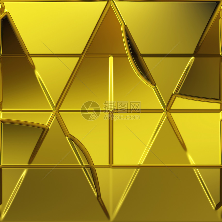 几何金色背景三角形插图财富金属图片