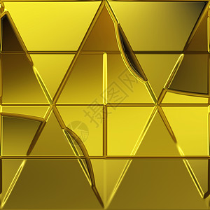 金色三角形几何金色背景三角形插图财富金属背景