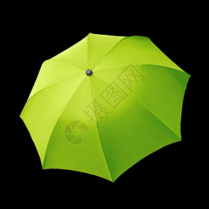 伞状黑色绿色天气背景图片