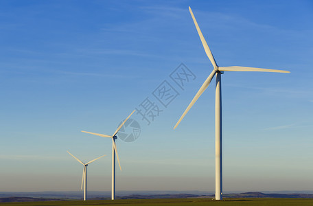 活力农村力量绿色涡轮机风力刀刃生态背景图片