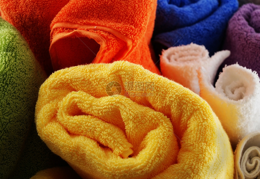 毛巾篮子纤维家居折叠棉布奢华用品吸水性温泉面巾图片