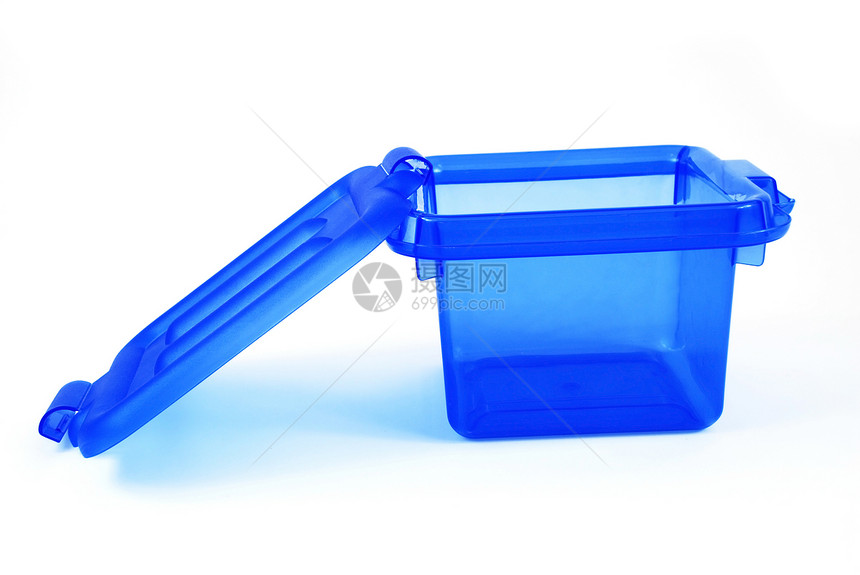 蓝纸箱存储用品房子垃圾桶贮存塑料家居浴缸盒子图片