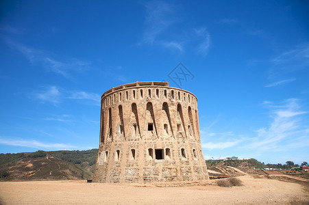 古老望塔背景图片