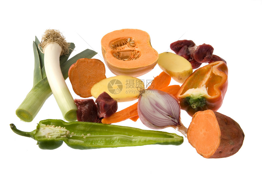 汤成分绿色产品胡椒烹饪南瓜洋葱生产土豆营养食物图片