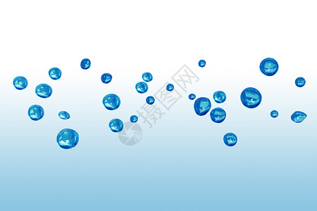 水中的泡泡气泡自然液体蓝色背景图片