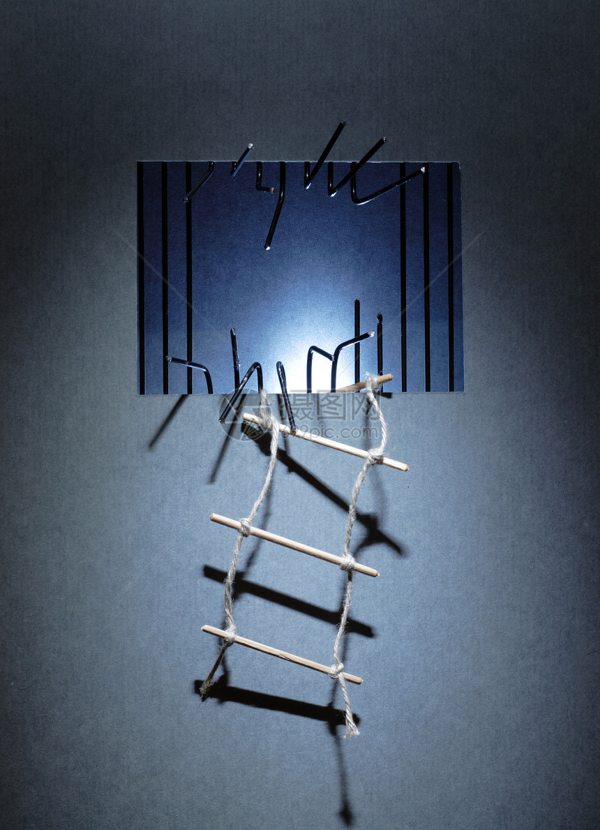 逃离监狱绳梯自由格栅金属金属棒元素格子逮捕楼梯设计图片