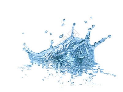 溢水液体气泡蓝色自然背景图片