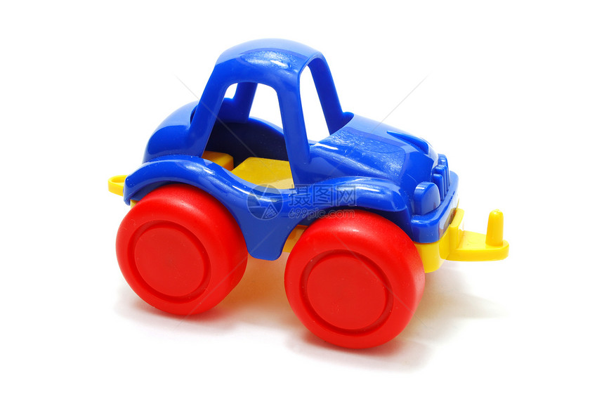 汽车玩具孩子幼儿园白色车轮红色乐趣旅行蓝色车辆童年图片