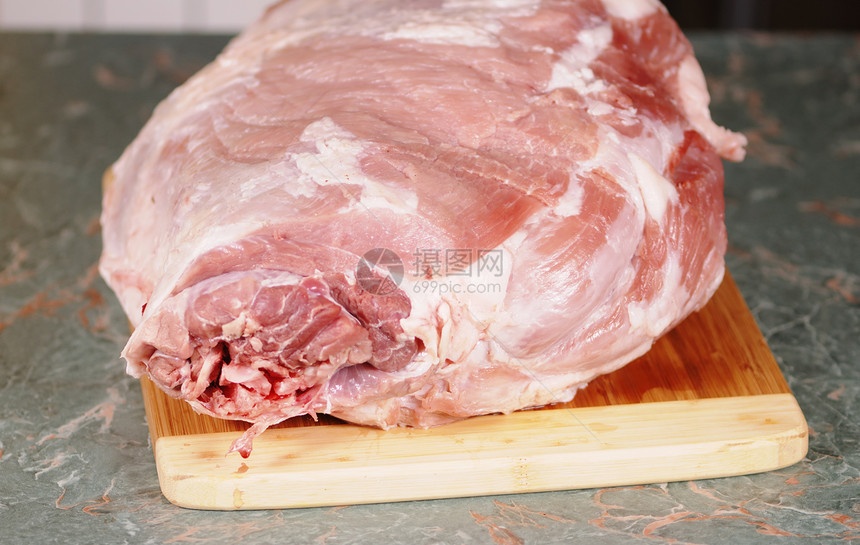 原肉美食火腿腰部牛扒食物粉色熏肉红色烹饪厨房图片
