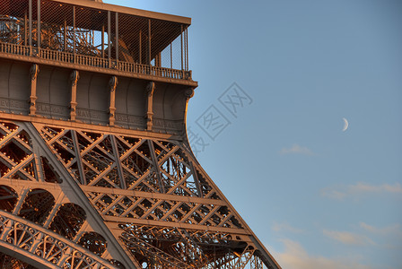 冬季巴黎全景首都城市建筑学旅行黑色商业建筑纪念碑旅游背景图片