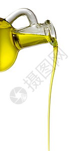 橄榄油营养液体玻璃厨房黄色背景图片