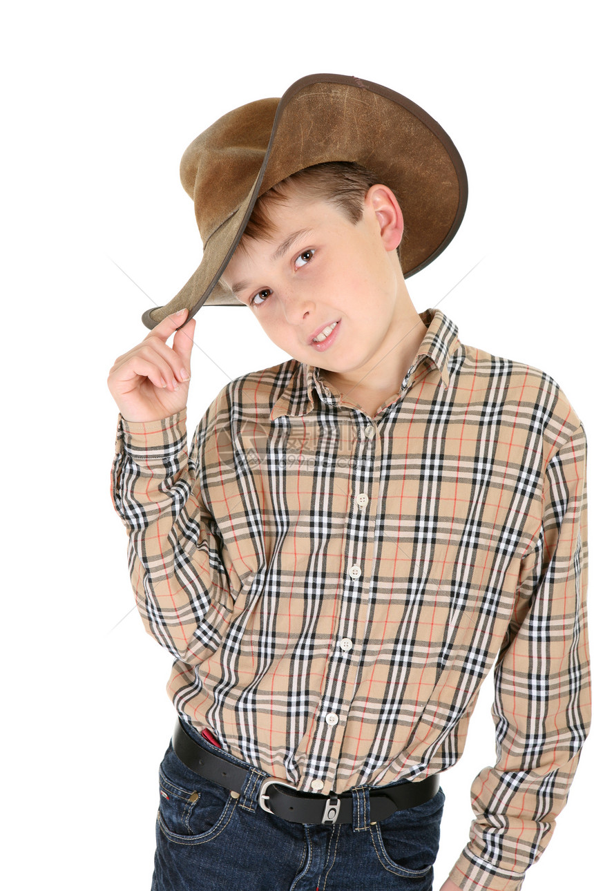 戴帽子的乡村男孩  时时时风图片
