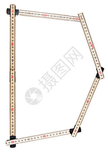 字母 D仪表工作室工具统治者仪器工作测量黄色背景图片