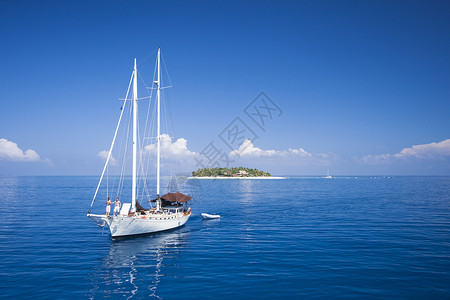 在斐济航行背景图片
