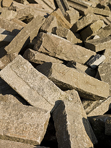 石头堆砖块矿物水平纹理岩石背景图片
