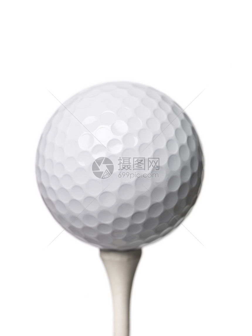 高尔夫球宏观器材运动场圆圈运动游戏体育水平绿色球座图片