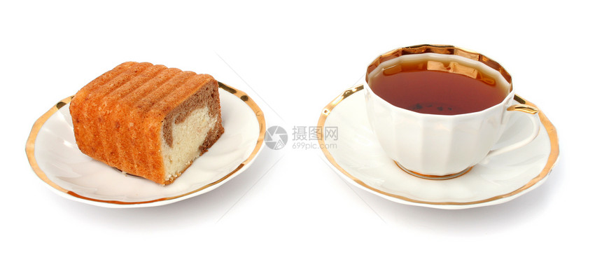巧克力蛋糕和茶杯杯子烘烤沙漠面包小吃甜点巧克力白色美食糕点图片