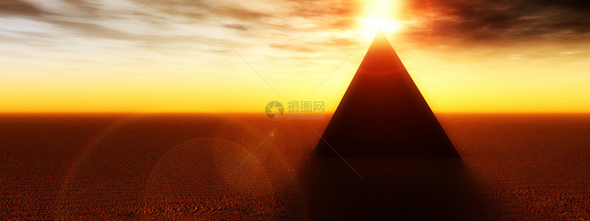 金金字石天堂三角形旅行遗迹日落地标上帝金字塔文化太阳图片