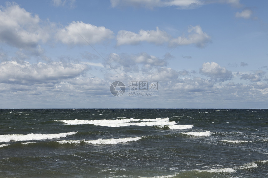 海洋场景天空水平背景海浪蓝色渠道地平线水面图片