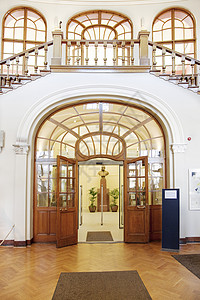 图书馆主入口处背景图片