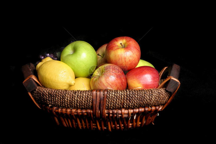 水果红色生产柠檬黄色绿色食物后备箱果汁味道图片