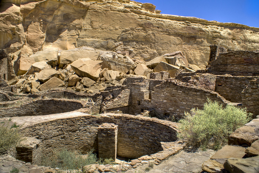 查科峡谷废墟游客遗产建筑石头历史性黏土旅游公园砂岩沙漠图片