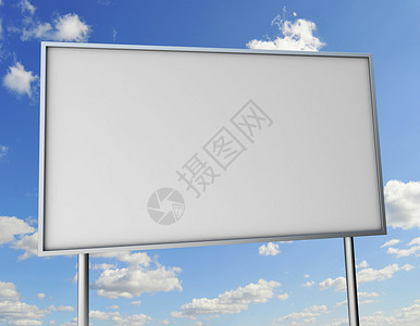 广告牌蓝色广告海报天空商业背景图片