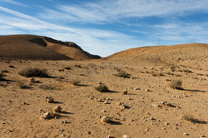日落时的沙漠景观天空阴影石头黑色金子风景公园内盖夫蓝色环境图片