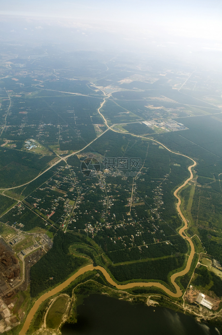 空中观察环境地球财产栖息地村庄场地建筑学场景丛林飞行图片