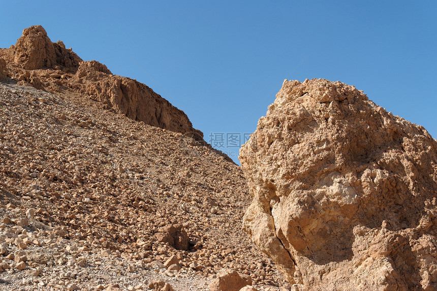 石头沙漠中的景色岩石内盖夫爬坡砂岩红色远足墙壁峡谷橙子侵蚀风化图片