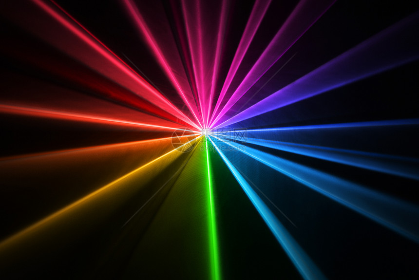 多彩激光技术科学光纤绿色红色科学家电离光子原子实验图片