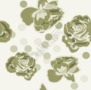 花层背景漩涡创造力卷曲绿色螺旋插图棕色芙蓉美丽玫瑰背景图片