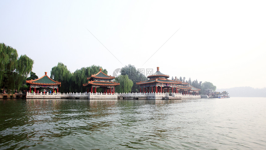 北京紫禁城附近的Beihai公园文化居民绘画中心城市公园吸引力首都多样性寺庙图片