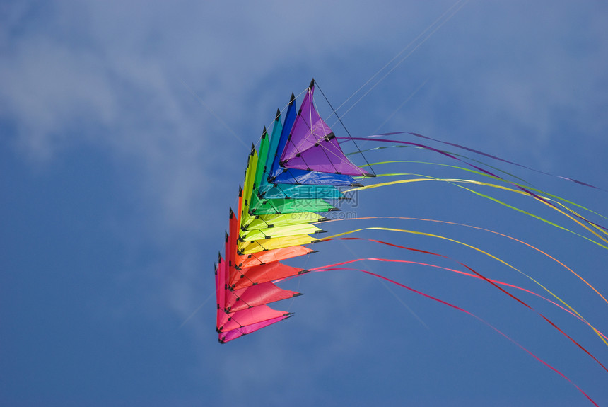 彩虹特效风筝图片