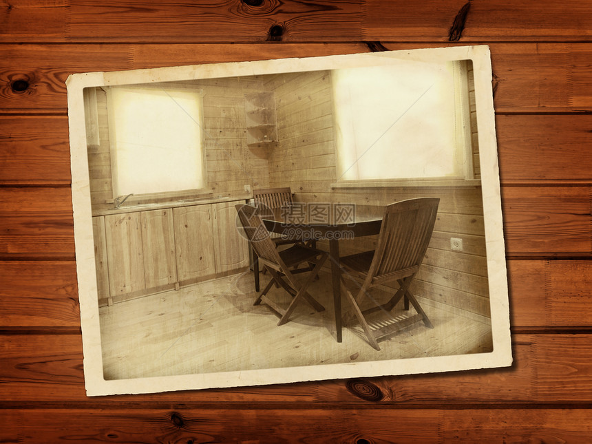 旧照片公寓木头家具厨房住宅财产椅子地面房间橱柜图片