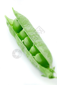 Pea Pod 皮波派烹饪绿色蔬菜叶子种子植物豆类团体白色食物背景