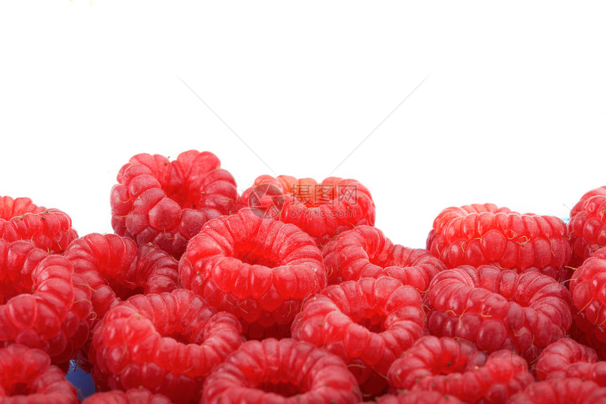 草莓工作室水果覆盆子浆果叶子活力宏观绿色美食红色图片