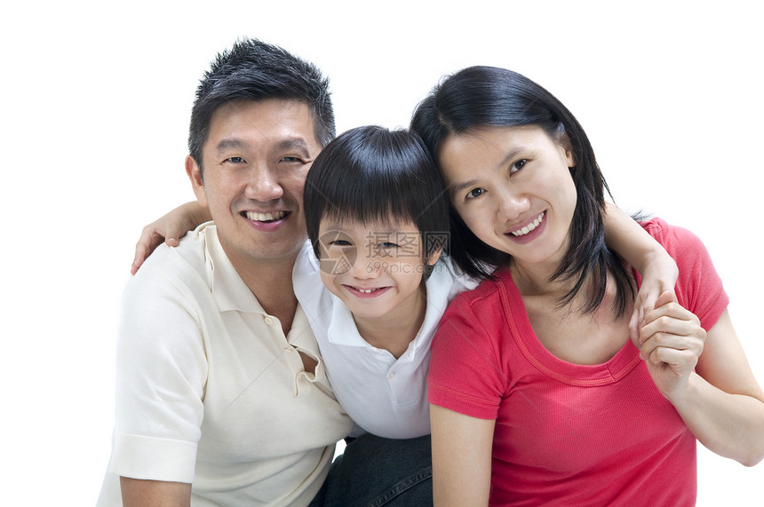亚洲幸福家庭男人男性女士母亲快乐男生父母孩子乐趣喜悦图片