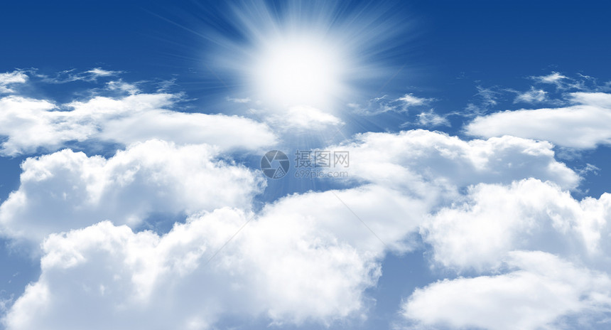 天空上帝白色楼梯蓝色宗教光线太阳图片