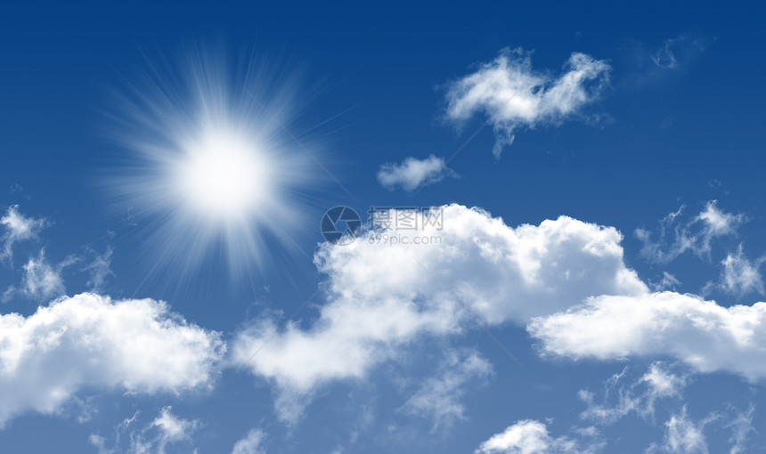 天空蓝色上帝太阳宗教楼梯白色光线图片