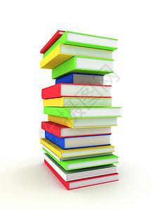 装订书和文学白色绿色蓝色补给品出版物大学生活建筑红色智力背景图片