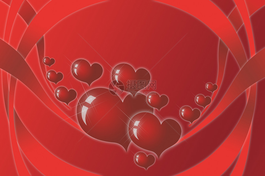 情人节纹理框架红色浪漫图片