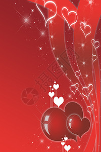 情人节框架浪漫纹理红色背景图片