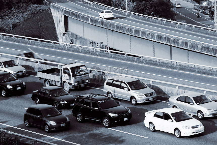 汽车和交通堵塞图片