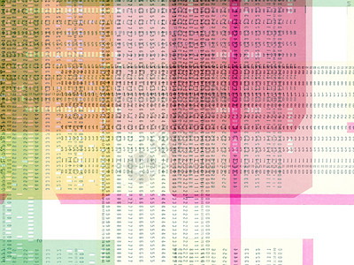 数目打孔数字黄色粉色白色绿色卡片背景图片