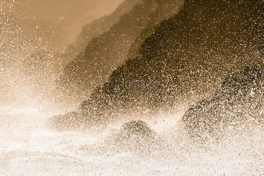 戏剧性海景石头海岸力量压力运动环境岩石风暴太阳天气图片