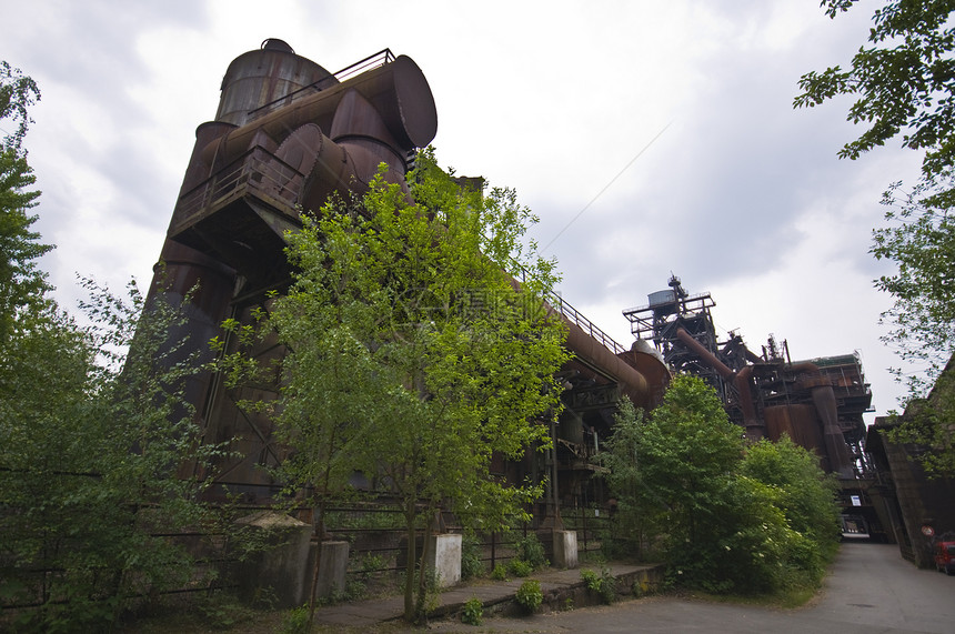 杜伊斯堡北首都金属公园烟囱植物历史性衰变伙伴生产建筑图片